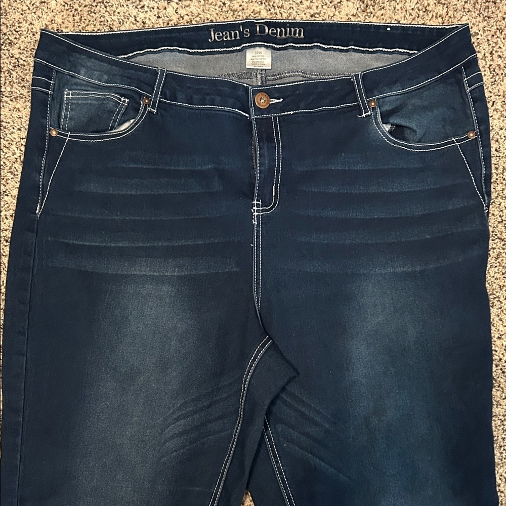Bundle of Women’s Dark Jeans NWT Jessica Simpson and Jean’s Denim plus sz - Picture 9 of 12
